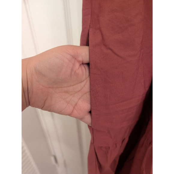 Anthropologie The Somerset Maxi Dress Shirt Dress Edition Rose Tiered Peasant L - Picture 7 of 10